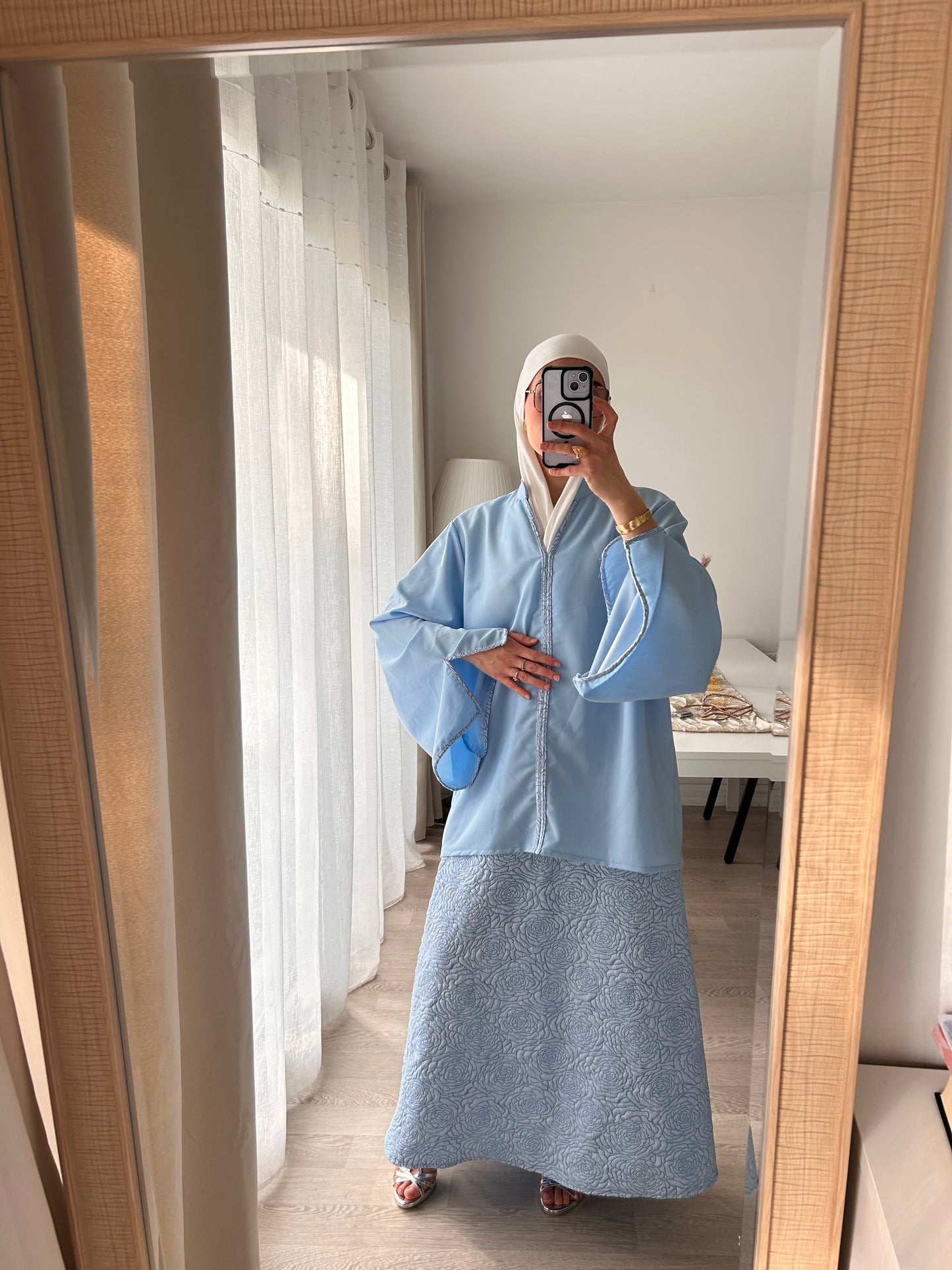 Tunique ample détail Brocart