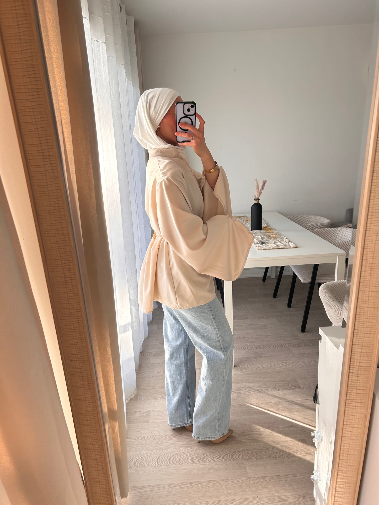 Tunique ample détail Brocart