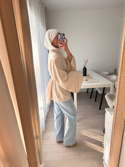 Tunique ample détail Brocart